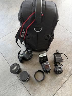 Canon EOS 90D compleet fotografiepakket, amper gebruikt