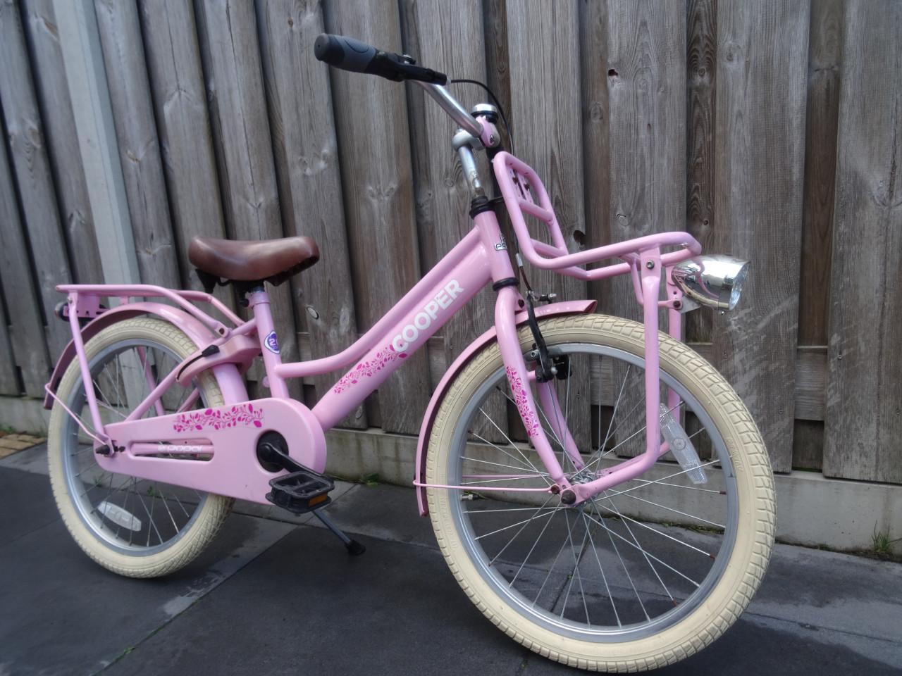 🌸 Te koop: Popal Cooper 20-inch kinderfiets – Roze 🌸