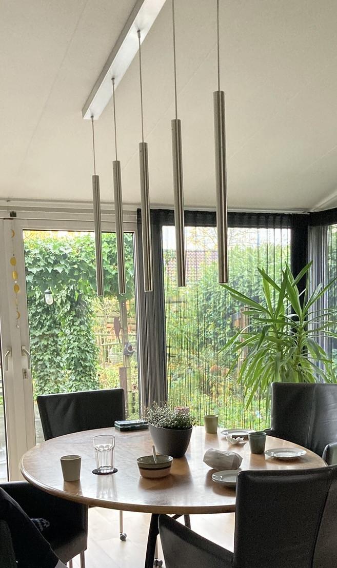 Moderne design hanglamp - RVS - 5 lichtpunten