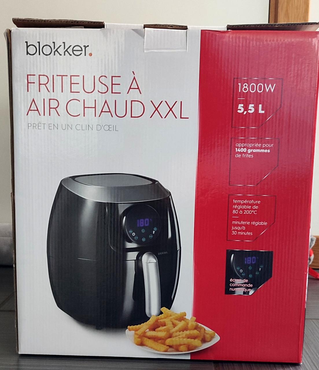 Nieuwe Blokker hetelucht friteuse XXL 1800 W / 5.5 L / 1.4 kg friet
