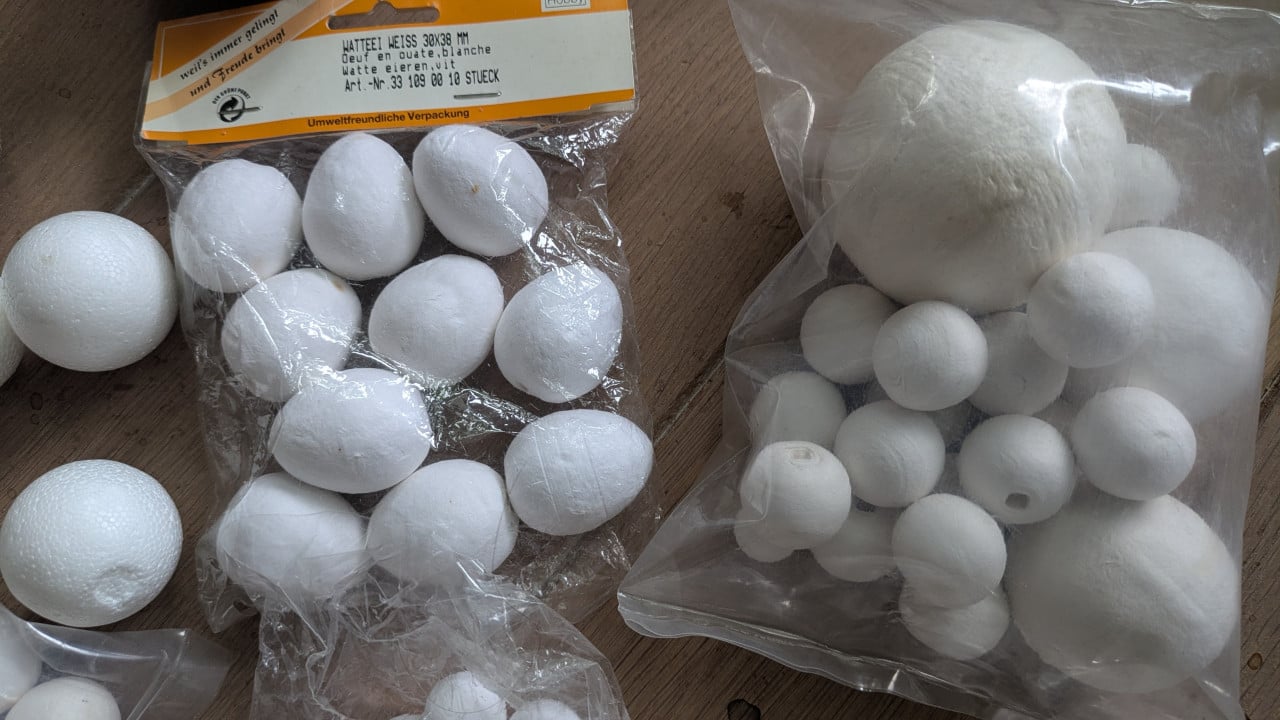 Piepschuim ballen (Styropor)