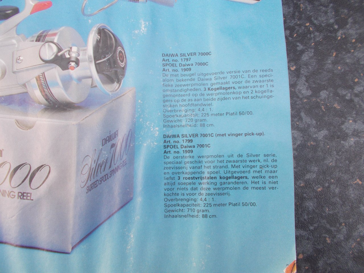 DAIWA 7000C met extra castingspool Made in Japan