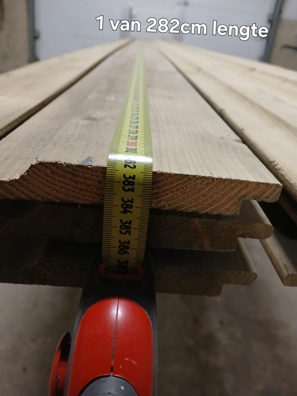 Dik 60 Meter tuinhout nieuwe rabatdelen, gevelbekleding, potdekselplanken.
