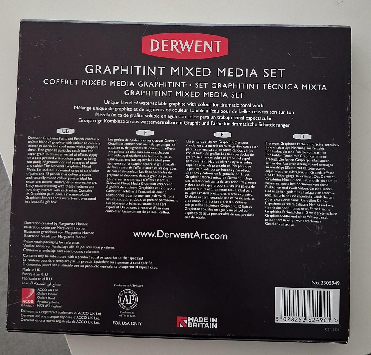 19 delige set derwent graphitint