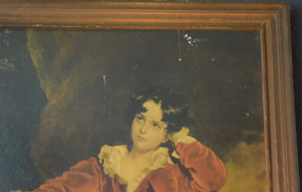 Schilderij The red boy