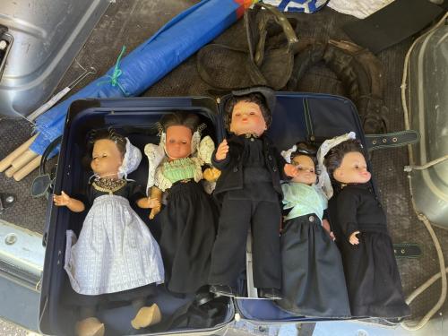Klederdracht poppen 5 stuks