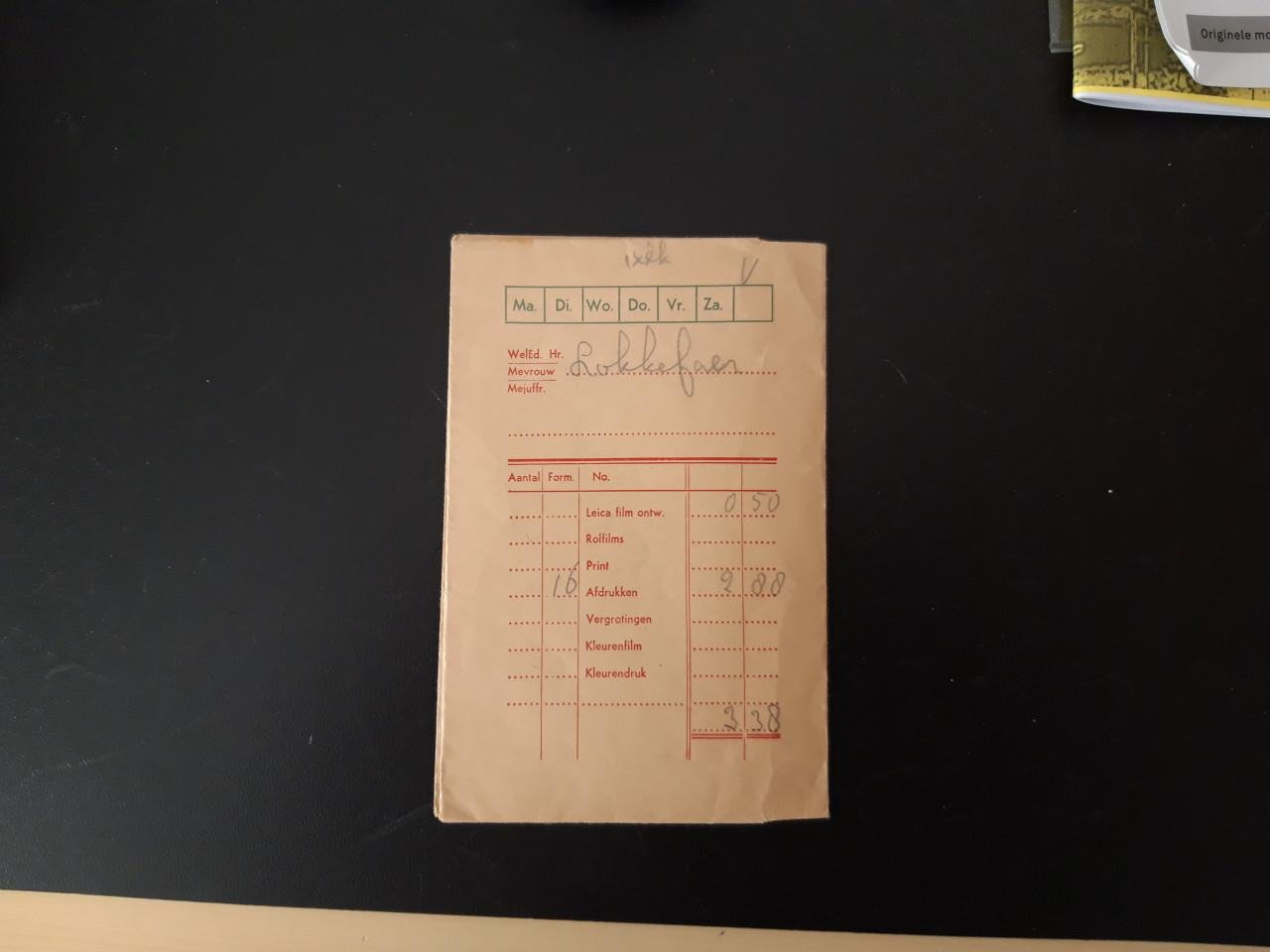 Fotomapjes Foto G. de Grave en A.W. Verschoore