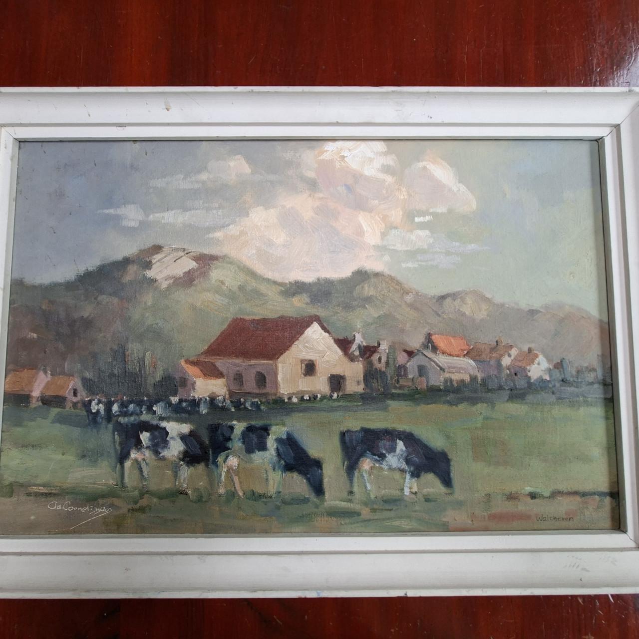 Grazende koeien Ad.Cornelissen( 1918-2002)