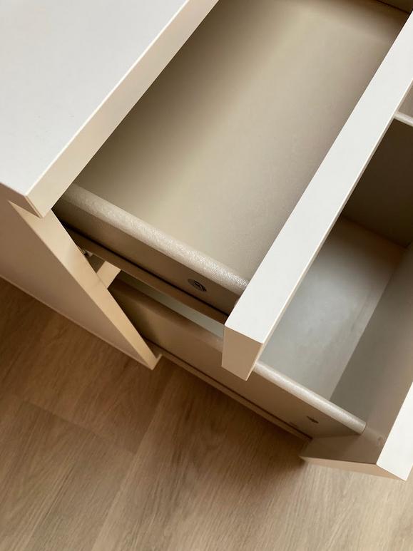 Ikea MALM ladeblok/nachtkastje wit
