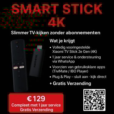 AlphaTech Smart Stick 4K – Alles-in-één TV-oplossing