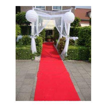Rode loper voor bruiloft