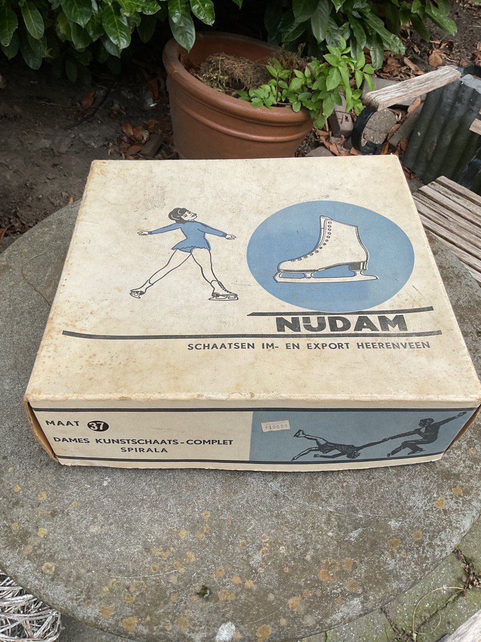 Vintage Nijdam schaatsen Mt. 37