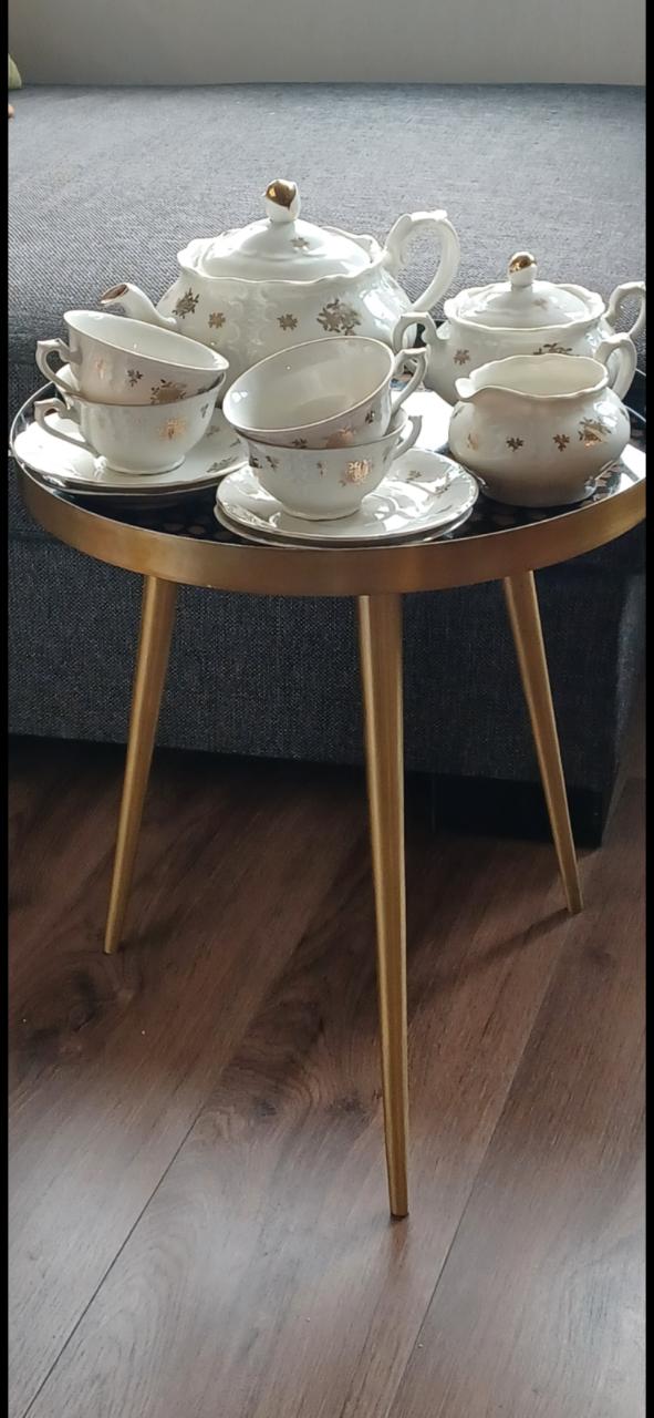 Vintage 7-delig Thee/koffie servies van Mosa P. Regôut Maastricht