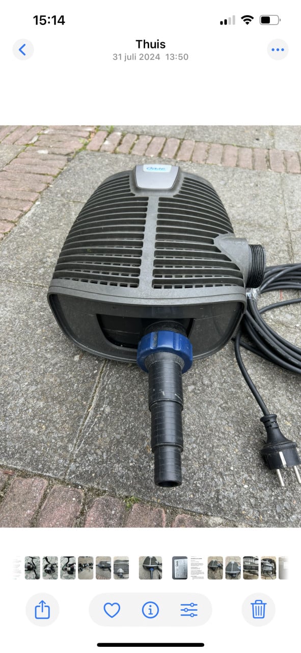 Te koop oase primium eco 8000 sterke en zuinige Vijverpomp en 8000 lpu