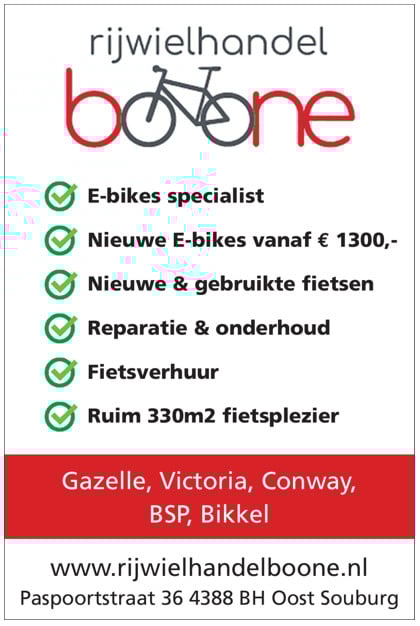 Zomer aanbiedingen bij Rijwielhandel Boone,korting tot wel 730 euro.