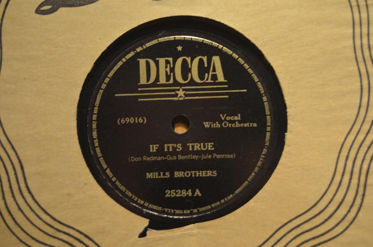 78 rpm Mills Brothers jaren '40 en '50 héél veel stuks. (4)