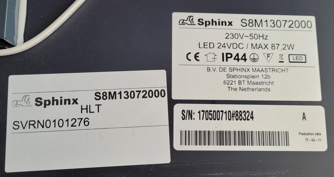 Sphinx spiegel met indirecte verlichting 120x71cm (Badkamer)