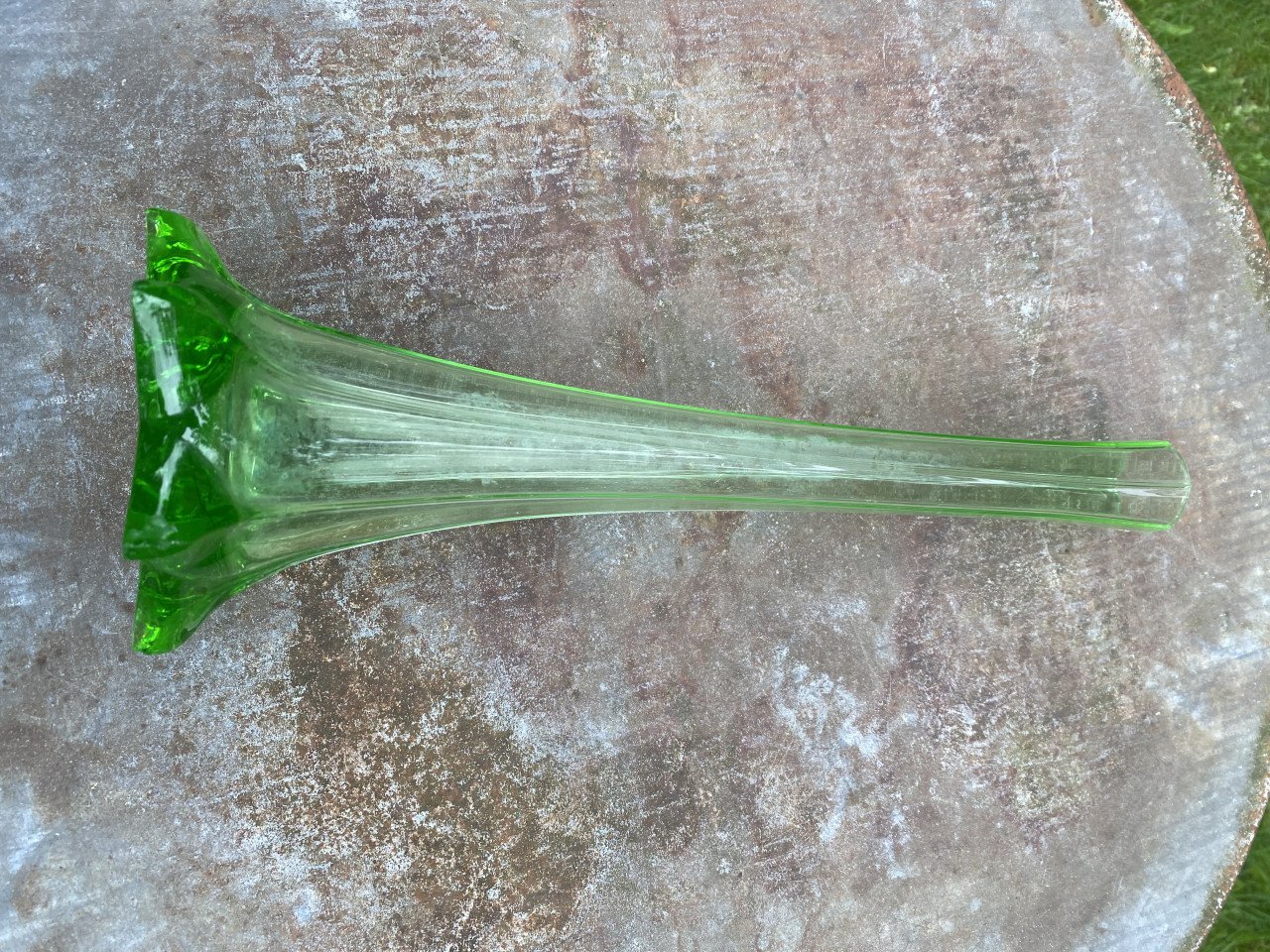 Vaas groen glas