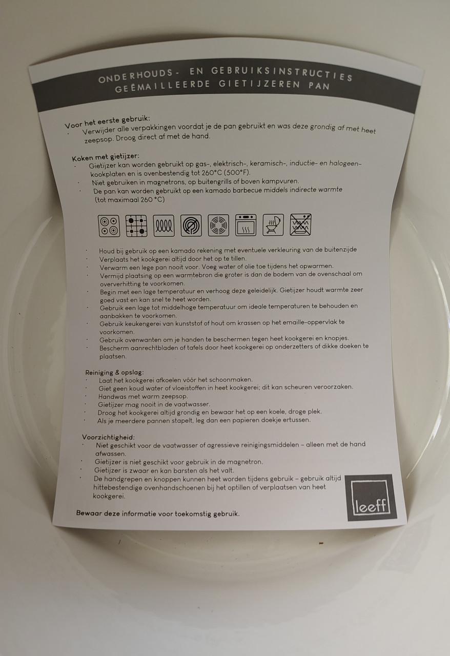 NIEUWE Gietijzeren braadpan 24 cm van LEEFF