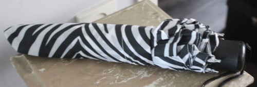 Paraplu vouw zwart wit print nieuw