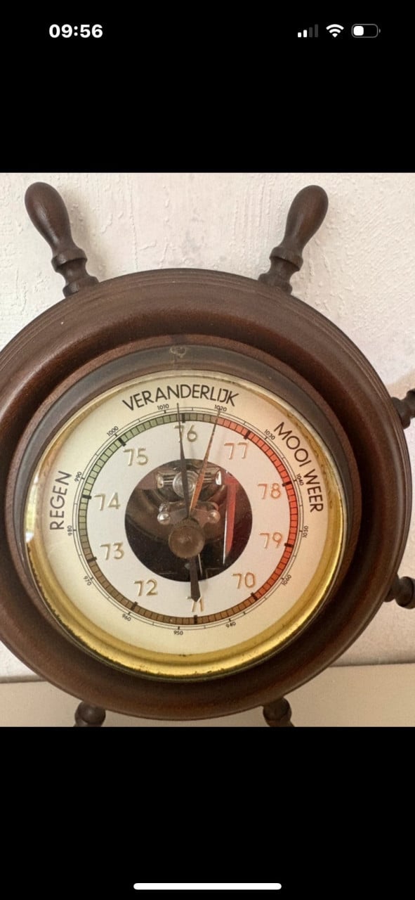 Vintage scheepsbaromether