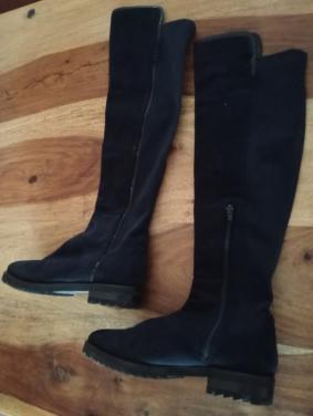 Hoge laarzen, donkerblauw, Italiaans