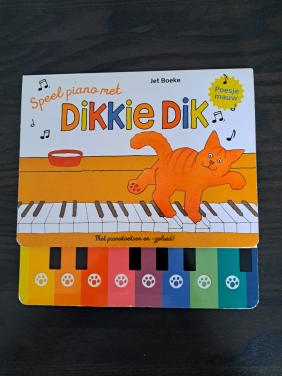 Peuterboek Speel piano met Dikkie Dik