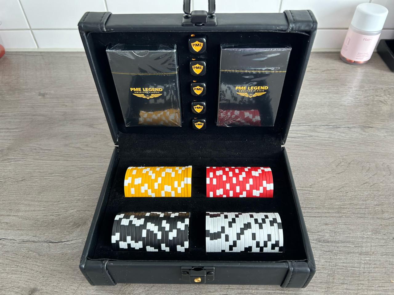 Pokerset in koffertje