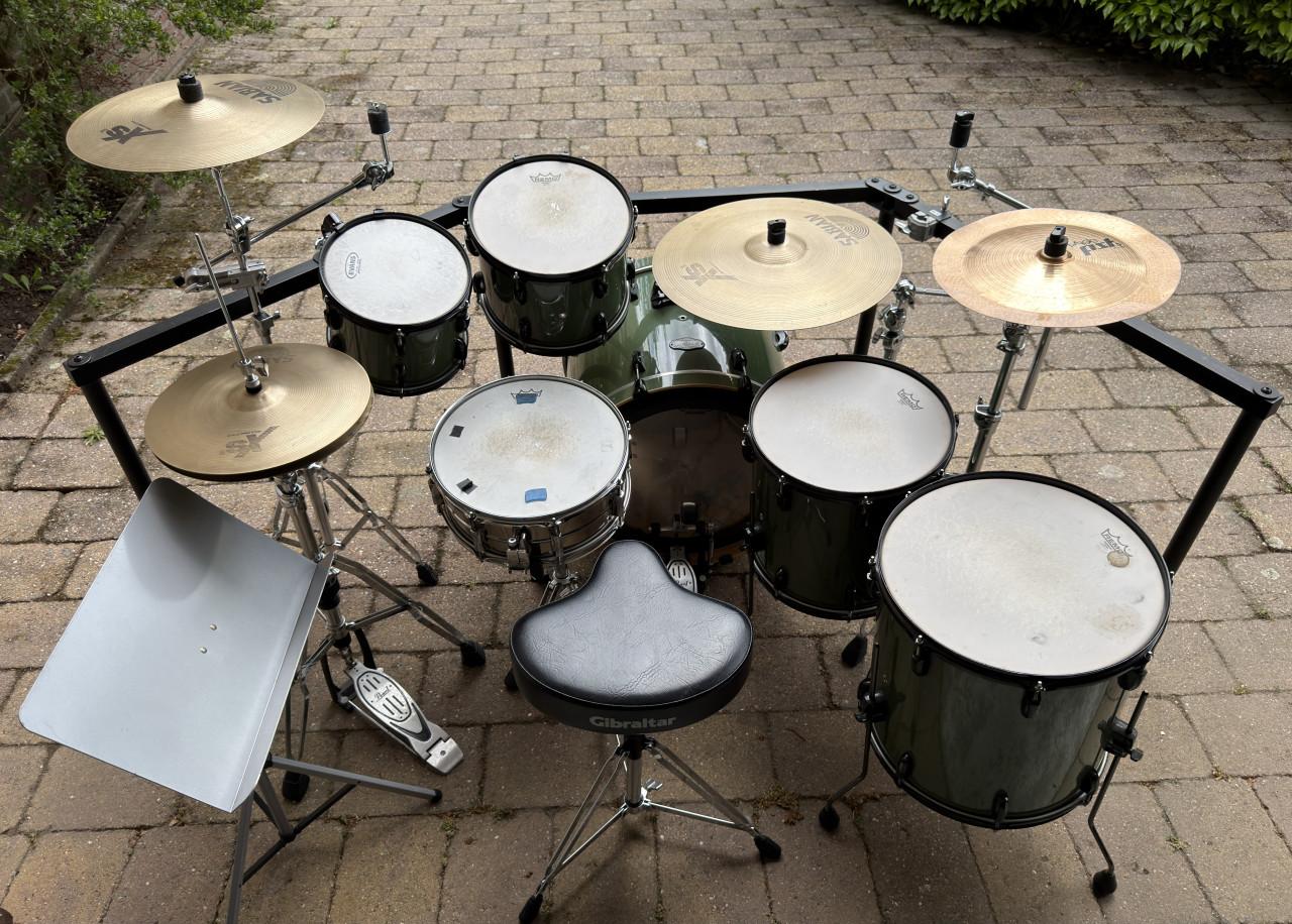 Pearl Vision drumstel - Zeer compleet