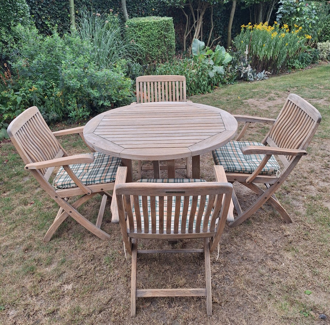 Schitterende Teakhouten tuinset