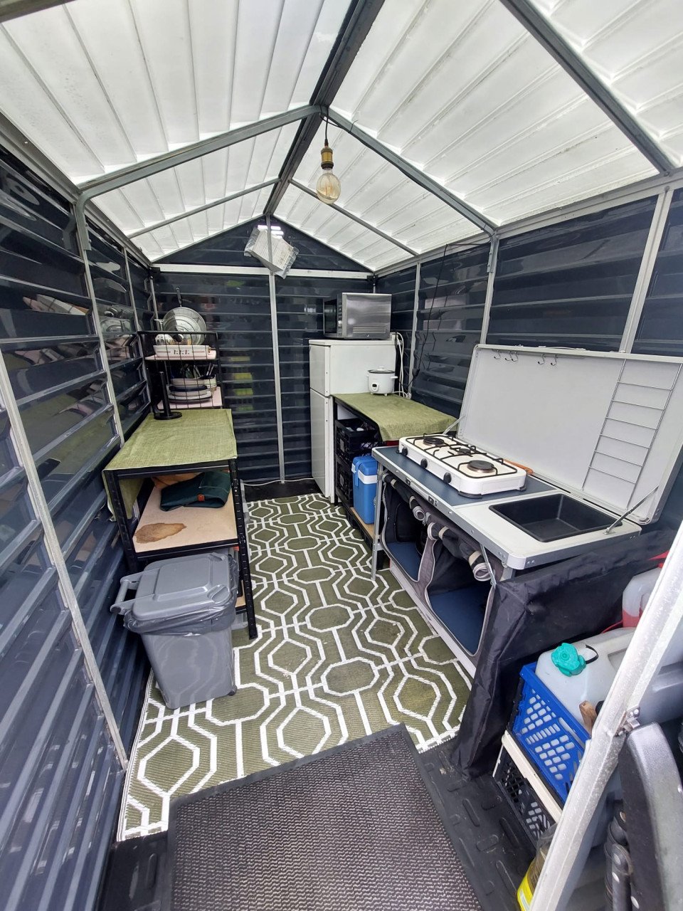Tuinschuur Palram - Canopia Skylight, grijs.