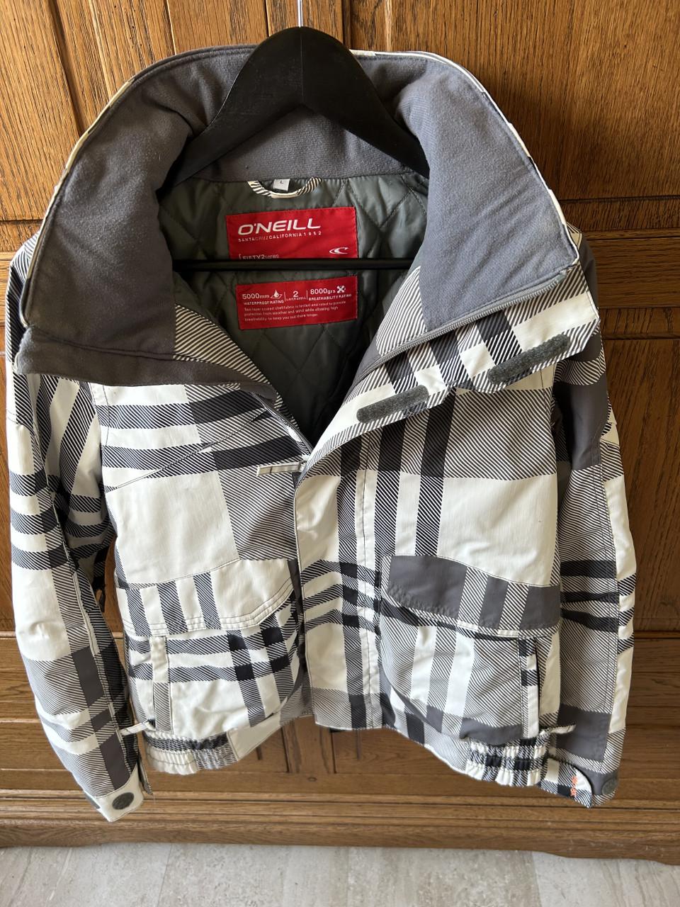 Mooie grijs/witte ski jas van O'Neill maat L