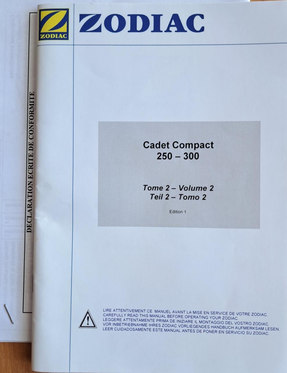 Zodiac Cadet C0mpact 330 rubberboot