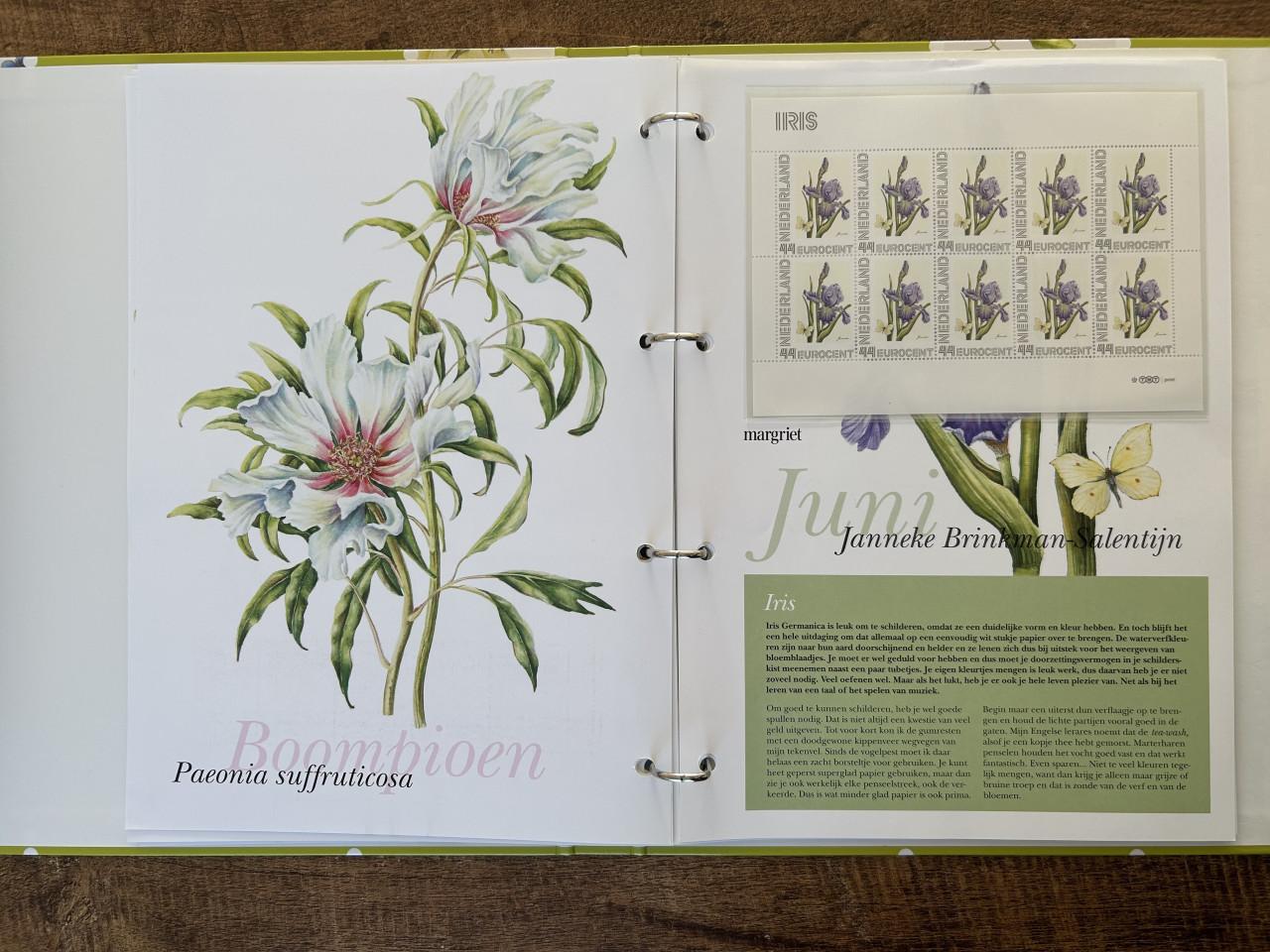 Postzegel album Bloemenpracht