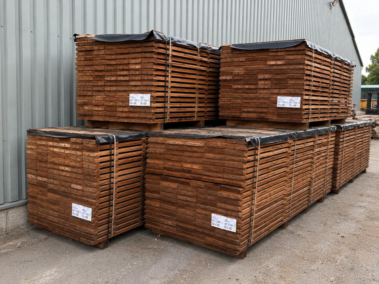 Hardhouten planken 155x33 mm | Diverse lengtes