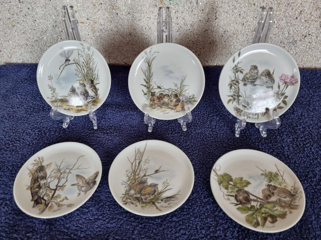 6 porseleinen onderzetters