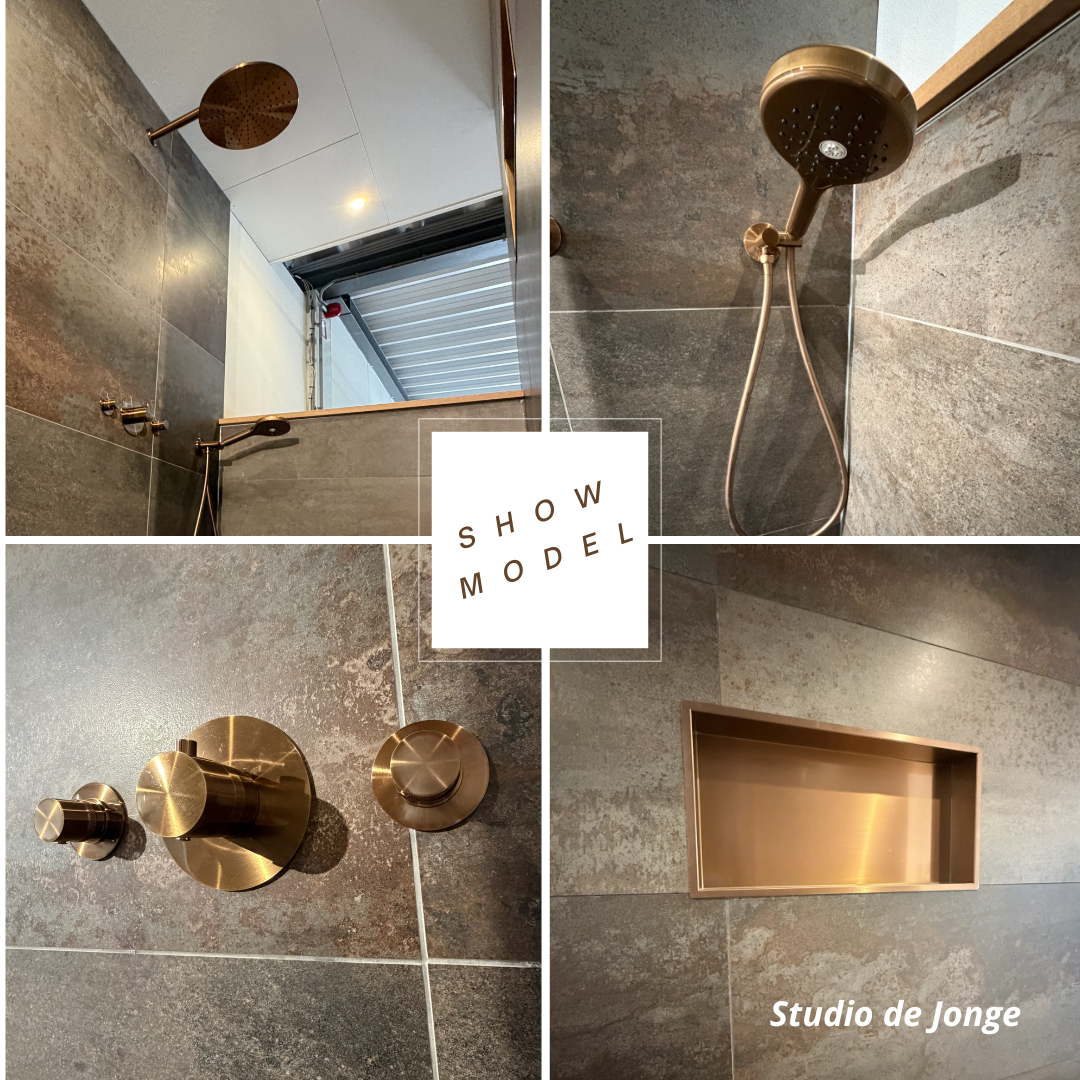 Showroom uitverkoop bij Studio de Jonge – Douche onderdelen