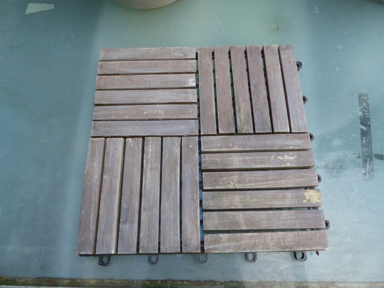 Vloertegels tuintegels hardhout 30x30 50 stuks kliksysteem balkon