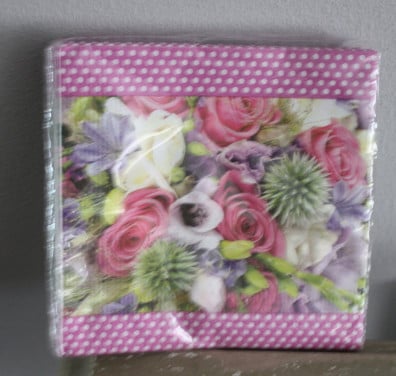 Servetten bloemen print