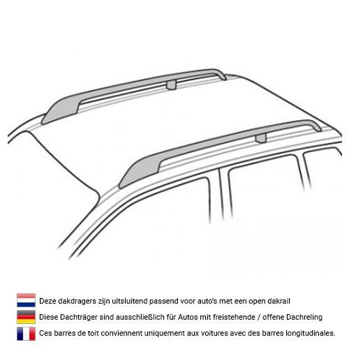 PerfectFit dakdragers universeel voor open dakrail