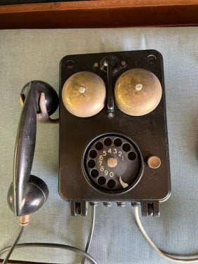 Telefoon, industriele, oud vintage