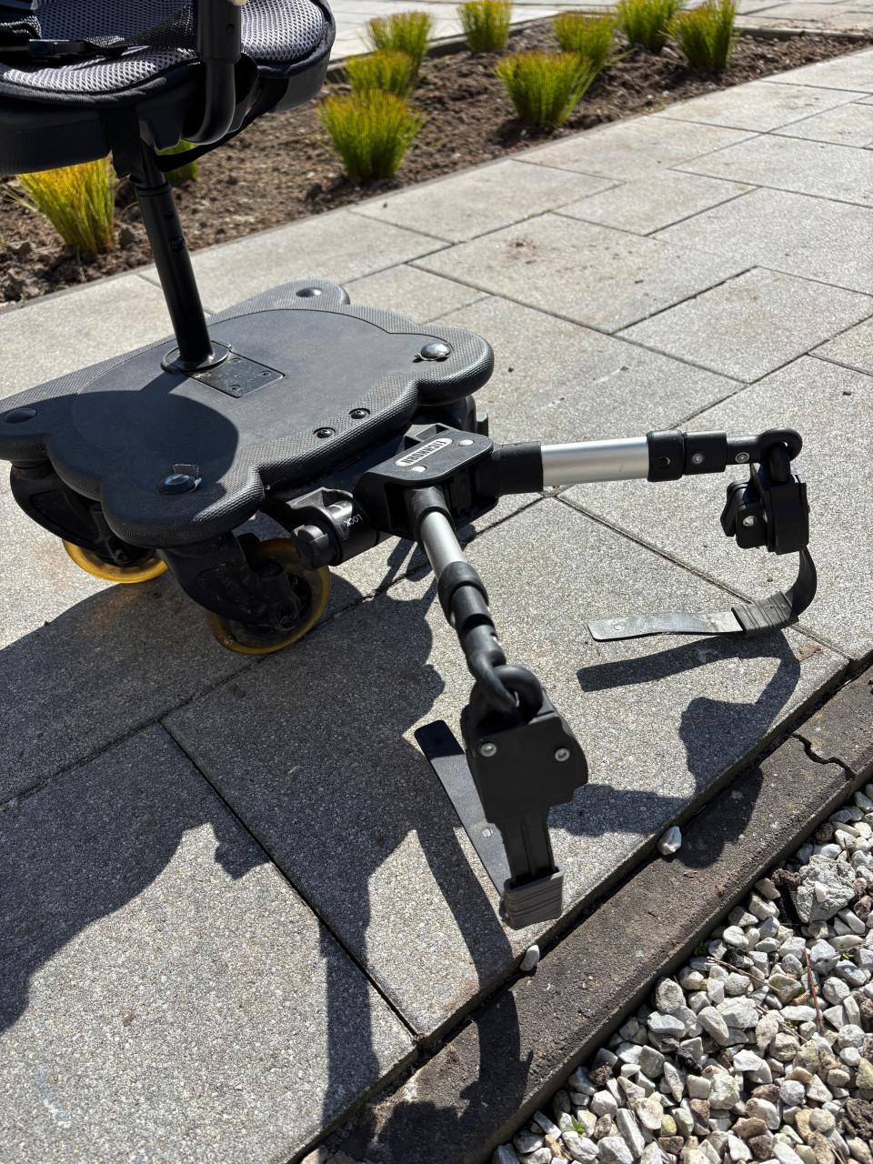 Meerijplank met zitje voor kinderwagen