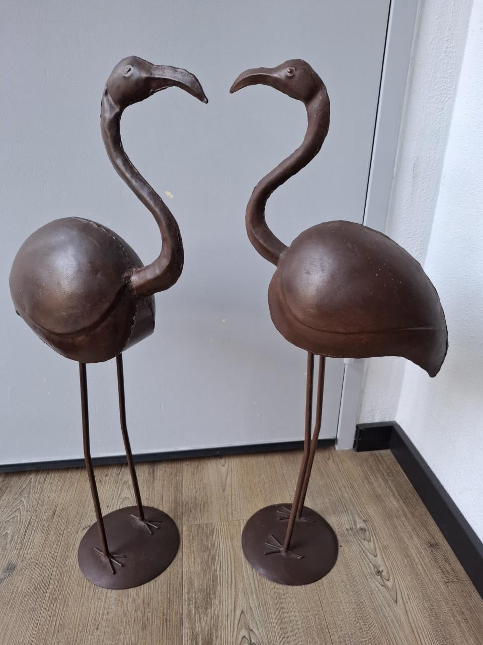 Set 2 metalen vogels