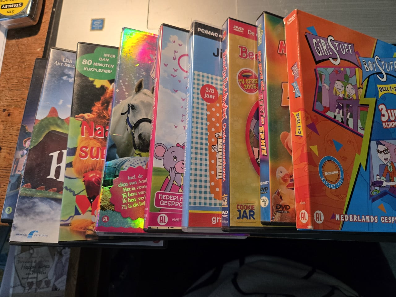 Collectie kinder-dvd's, 9 stuks