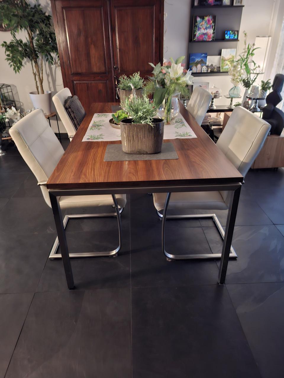 Leren eetkamer stoelen