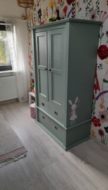 Complete babykamer, massief hout