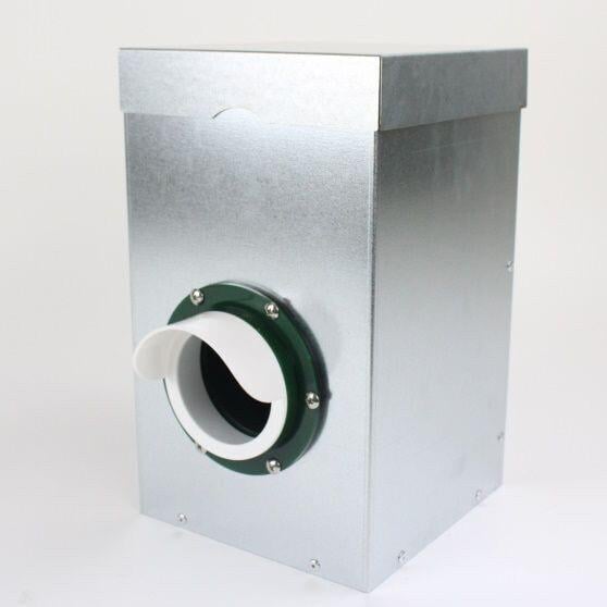 Metalen kippen voerbak 8 liter