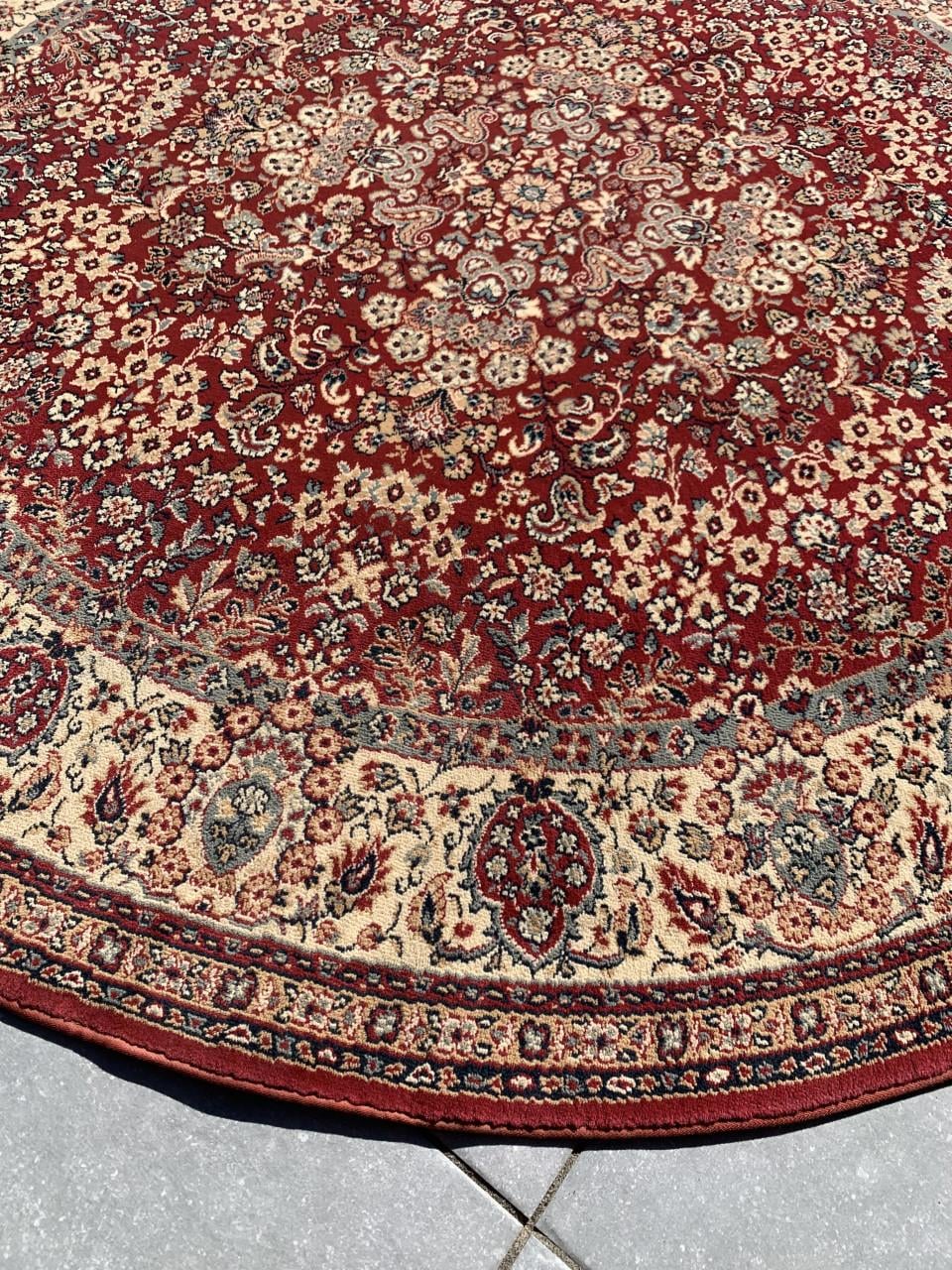 ❣️Schitterend Sfeervol Rond Vintage Vloerkleed❣️170 cm doorsnede❣️
