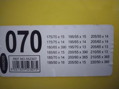 Sneeuwkettingen voor 13, 14, 15 en 16 inch velgen