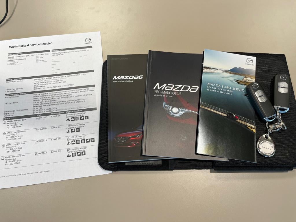 Mazda 6 sportbreak 2.0 skyactiv-g 165 gt-m line|bose|leer|rijklaar